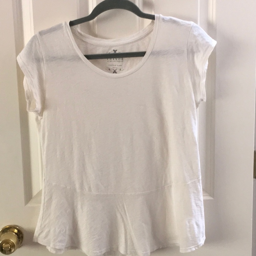 Velvet by Graham Spencer Peplum top